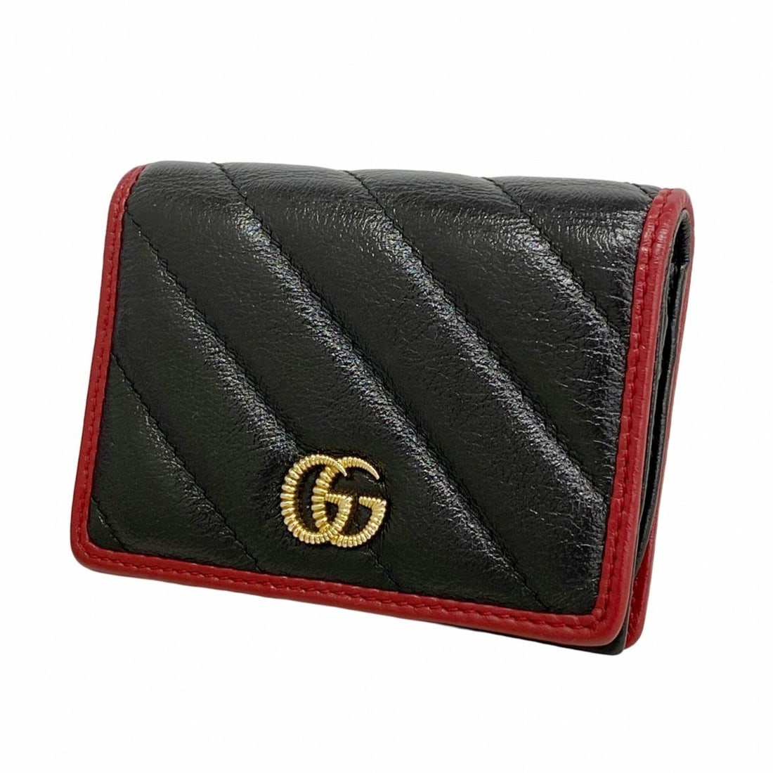 Gucci GG Marmont Wallet 573811 Leather Black Women's (1 of 18)