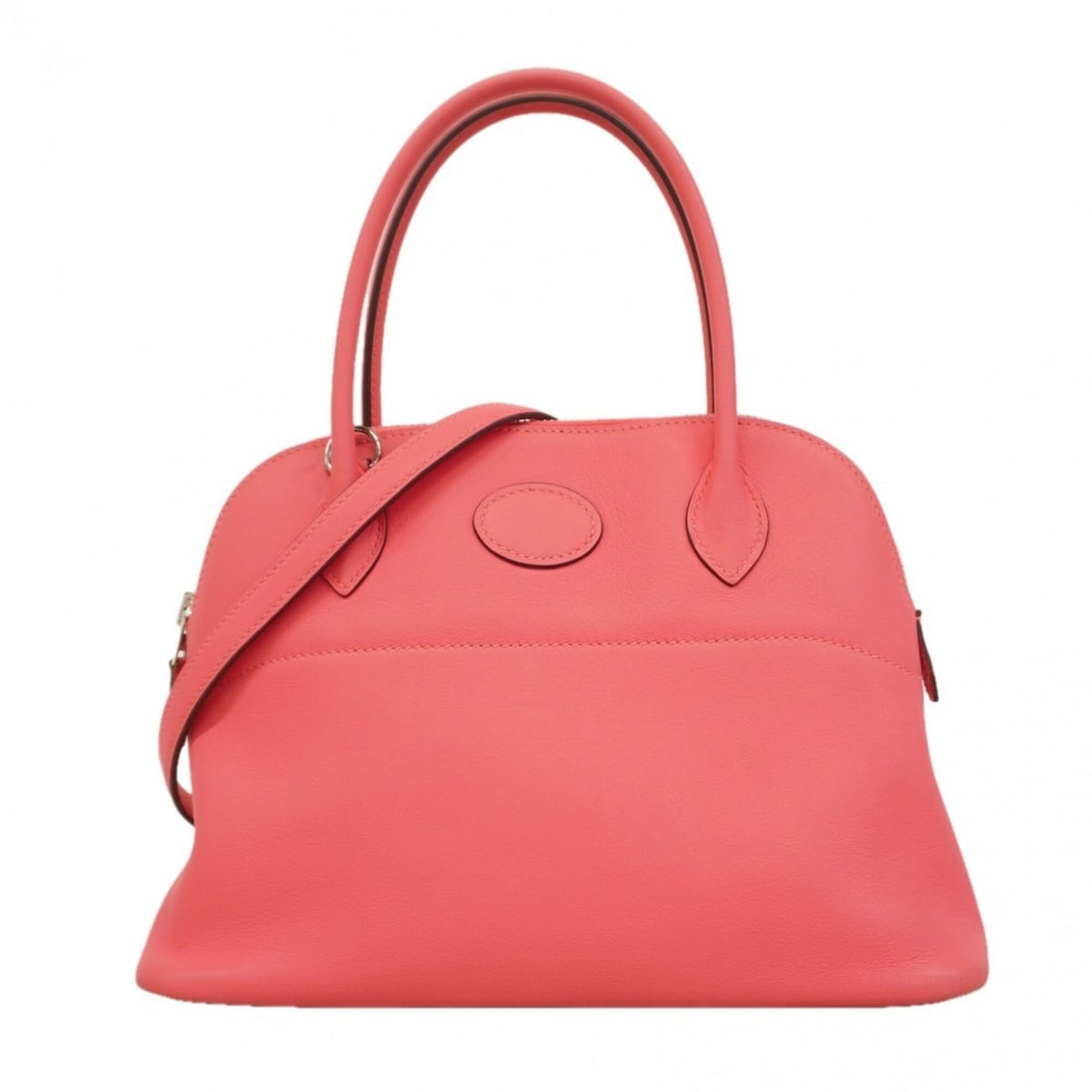 Hermes Bolide 27 Swift Leather Handbag, Rose Azalee, A Stamp, 2-way Bag for Women (1 of 17)