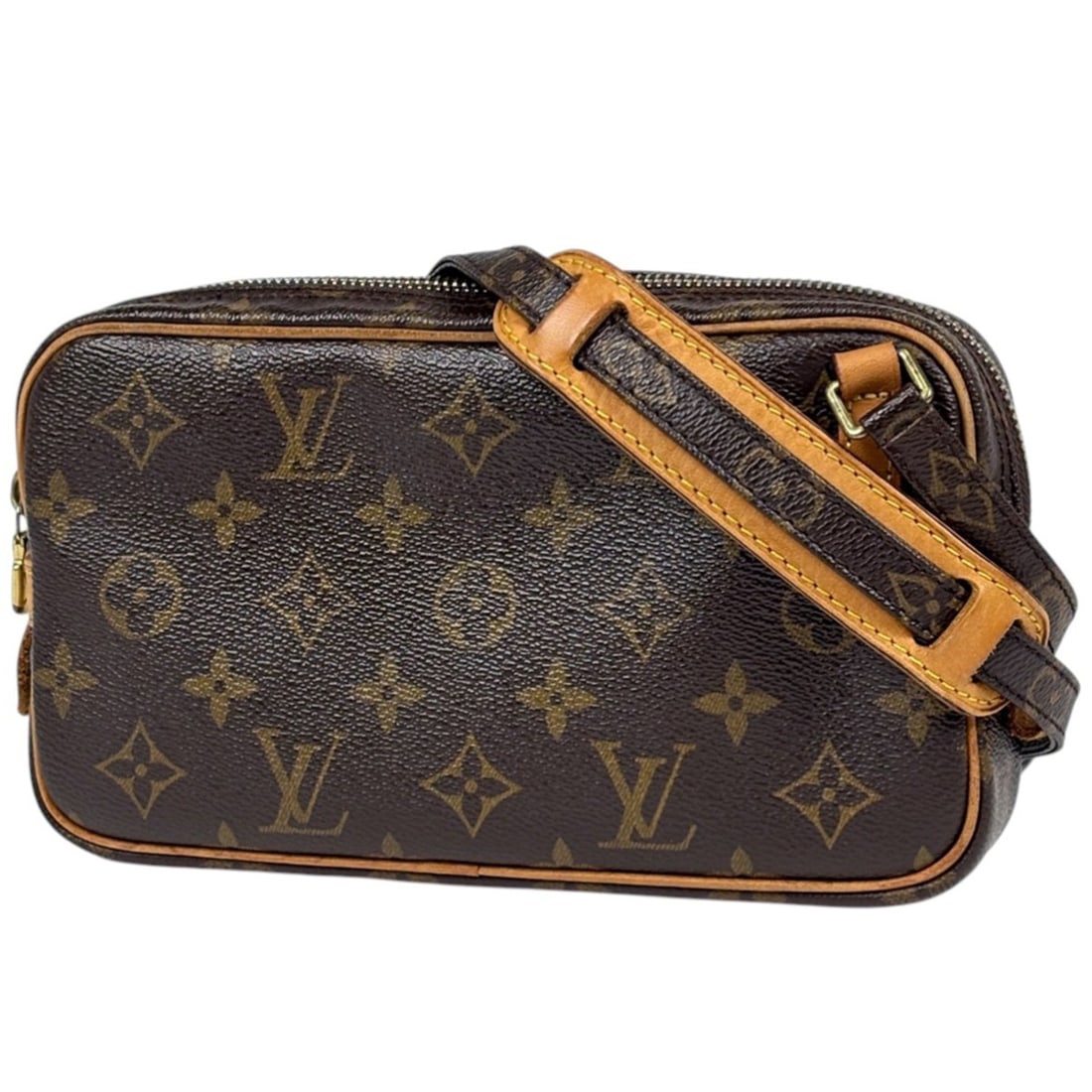 Louis Vuitton Pochette Marly Bandoulière Crossbody Shoulder Bag, Monogram Brown, M51828, Women's (1 of 13)
