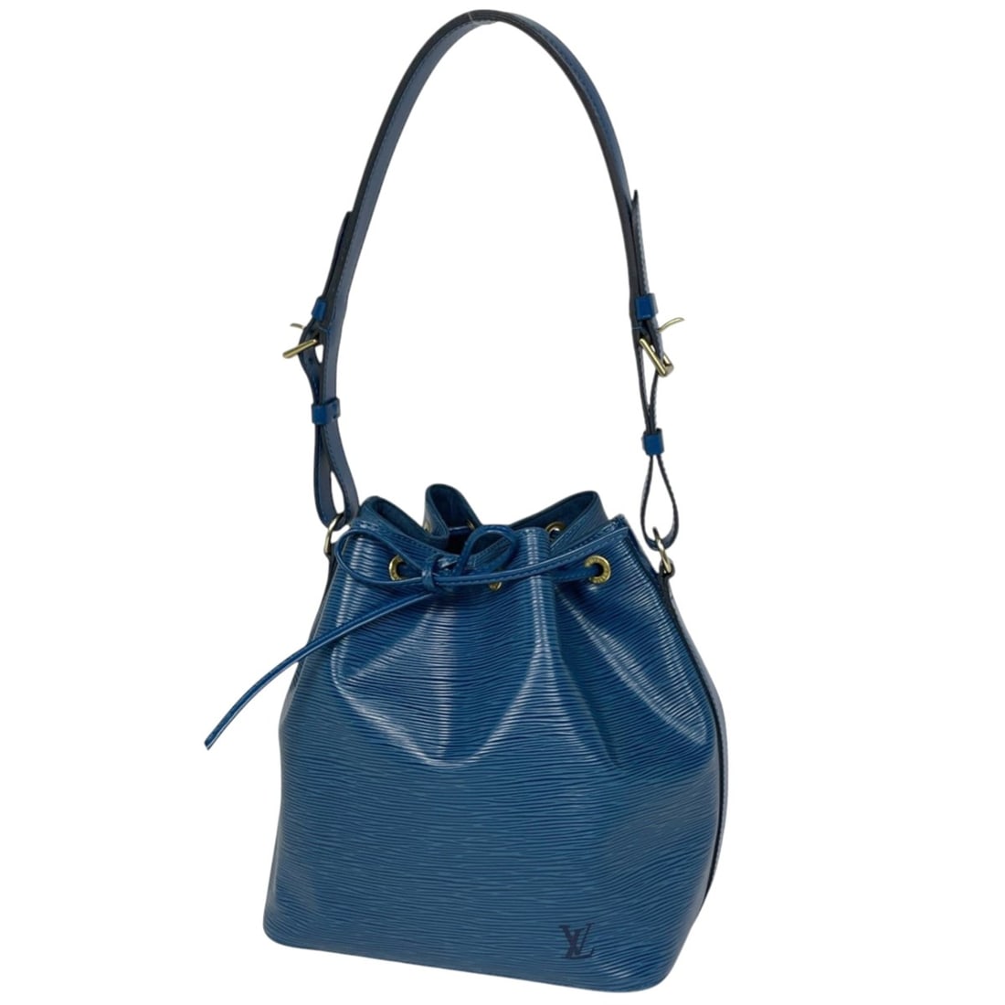 Louis Vuitton Petit Noé Shoulder Bag, One-Shoulder Drawstring Epi Leather, Toledo Blue, M44105, (1 of 14)