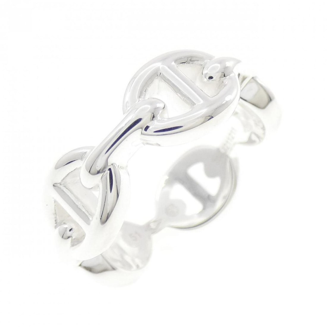 Hermes Hermès Chaine d'Ancre Enchainée Ring: --- Catalog ---Category: SizeJP Size: 11US Size: 6Category: DesignColor: SilverGender: WomenMaterial: Silver 925Category: GeneralMPN: H109507BBrand: Hermes--- Item List ---Section: ConditionRanking: R