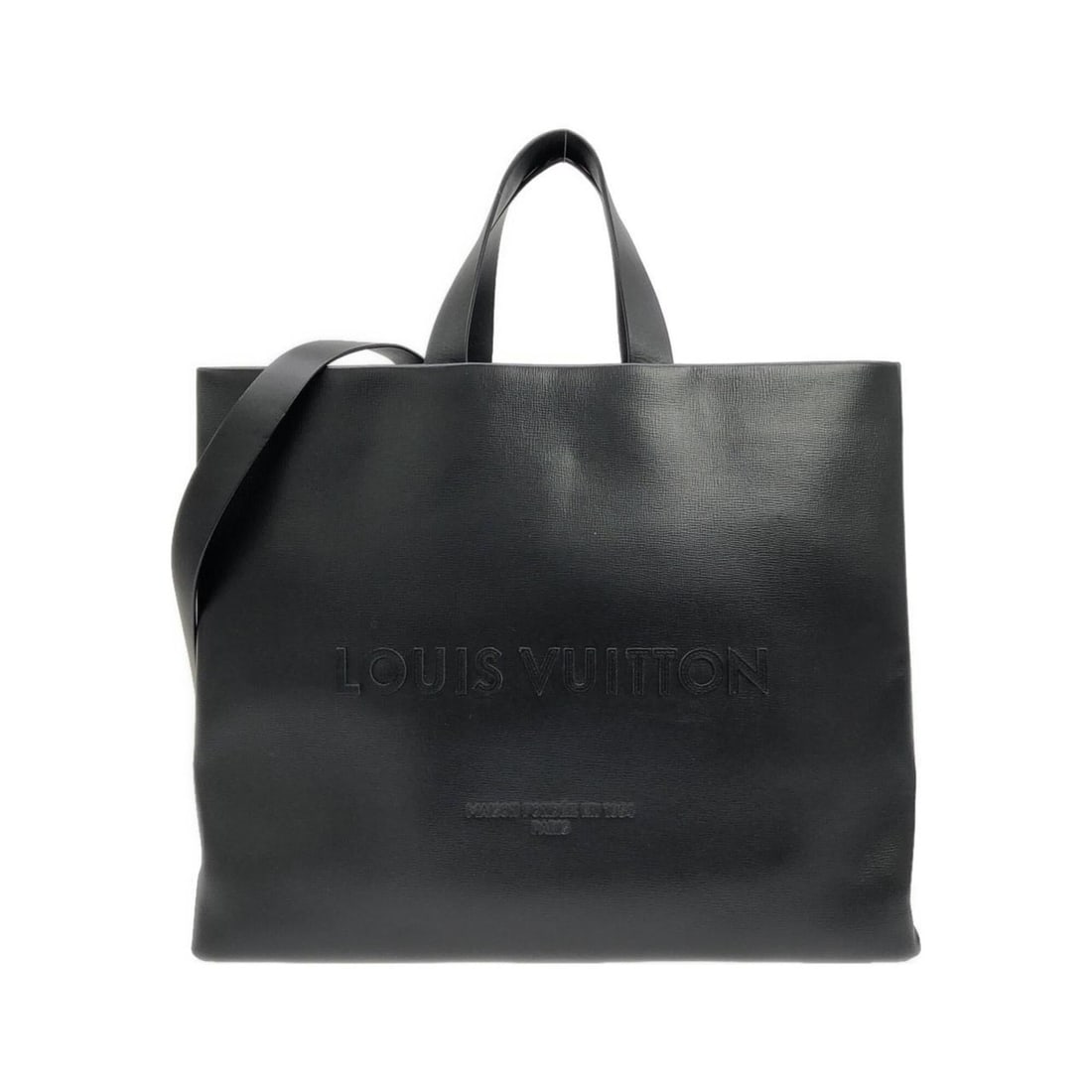 Louis Vuitton Shopper Tote MM M13979 Handbag: --- Catalog ---Category: SizeSize (HxWxD): 34cm x 40cm x 16cm / 13.38'' x 15.74'' x 6.29''Category: DesignType: HandbagColor: BlackGender: MenMaterial: Leather Category: GeneralMPN: M13979Brand: