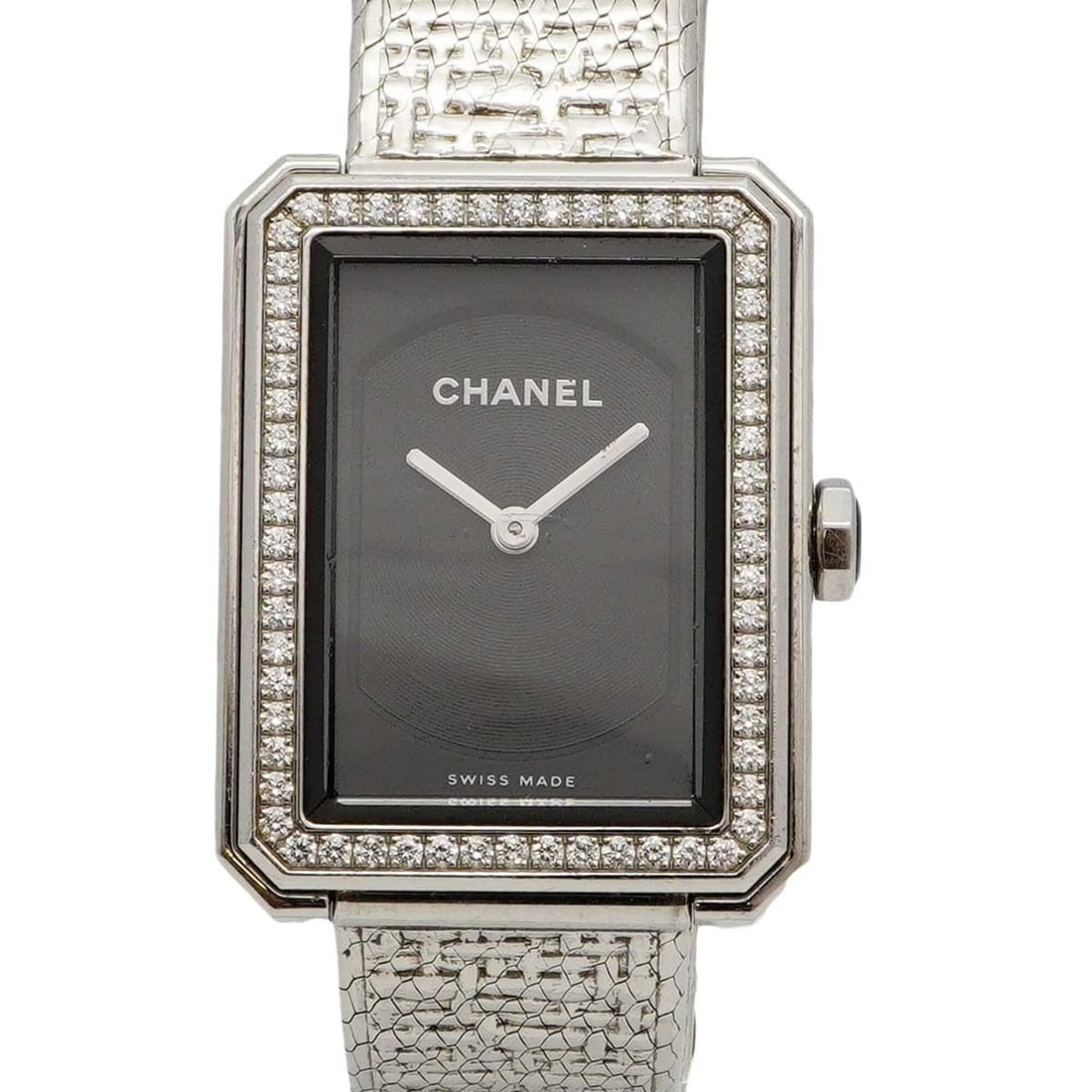 Chanel Boyfriend Tweed H4877 Black Dial Women's Watch (1 of 10)