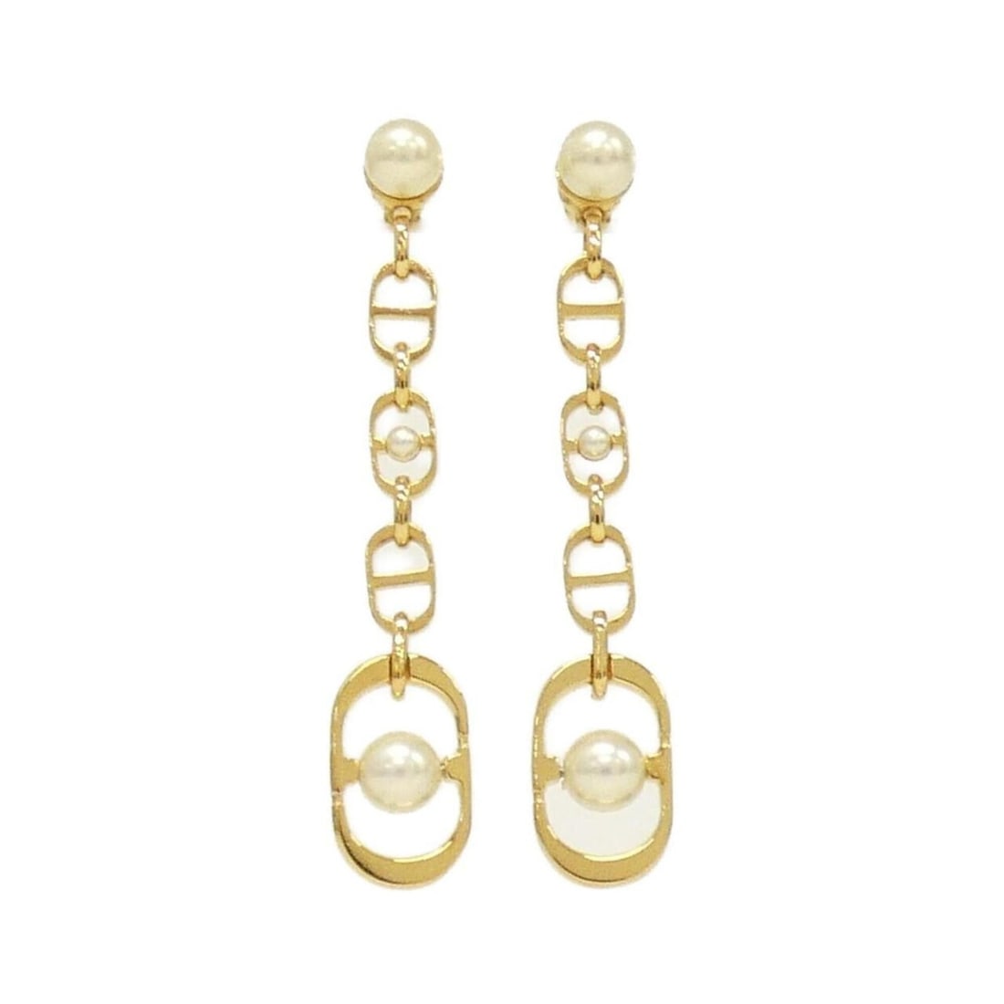 Christian Dior 30 Montaigne Jolie E3168 Women's Earrings: --- Catalog ---Category: SizeSize (HxWxD): 53.00mm x 10.00mm / 2.09'' x 0.39''Category: DesignType: Drop earringsColor: Gold, WhiteGender: WomenCategory: GeneralMPN: E3168WOMRSBrand: Christian