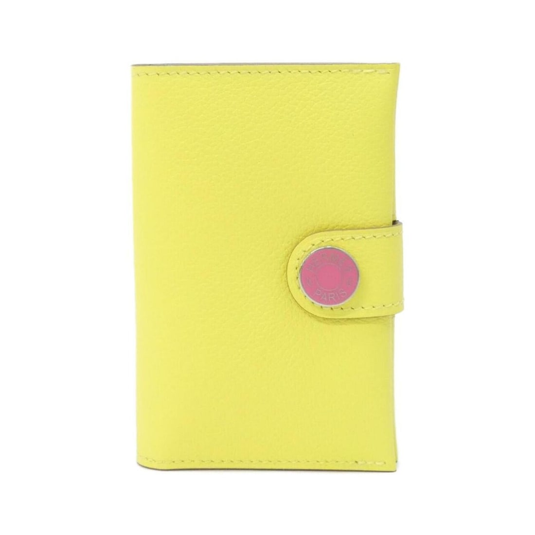 Hermes R.M.S. Bicolor 084148CK Business Card Holder/Card Case: --- Catalog ---Category: DesignType: Card caseColor: Lime, Rose azalee, YellowGender: Men,WomenMaterial: Ethylen vinyl acetate (EVA) Category: GeneralBrand: HermesCategory: Physical PropertiesSize