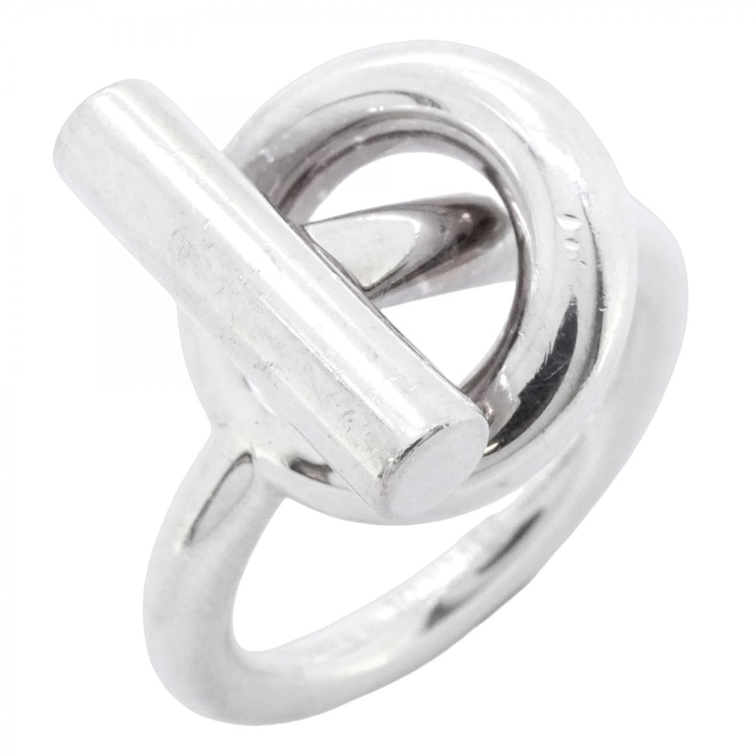Hermes Echappé Ring, Sterling Silver 925, Size 54, Men's (1 of 11)