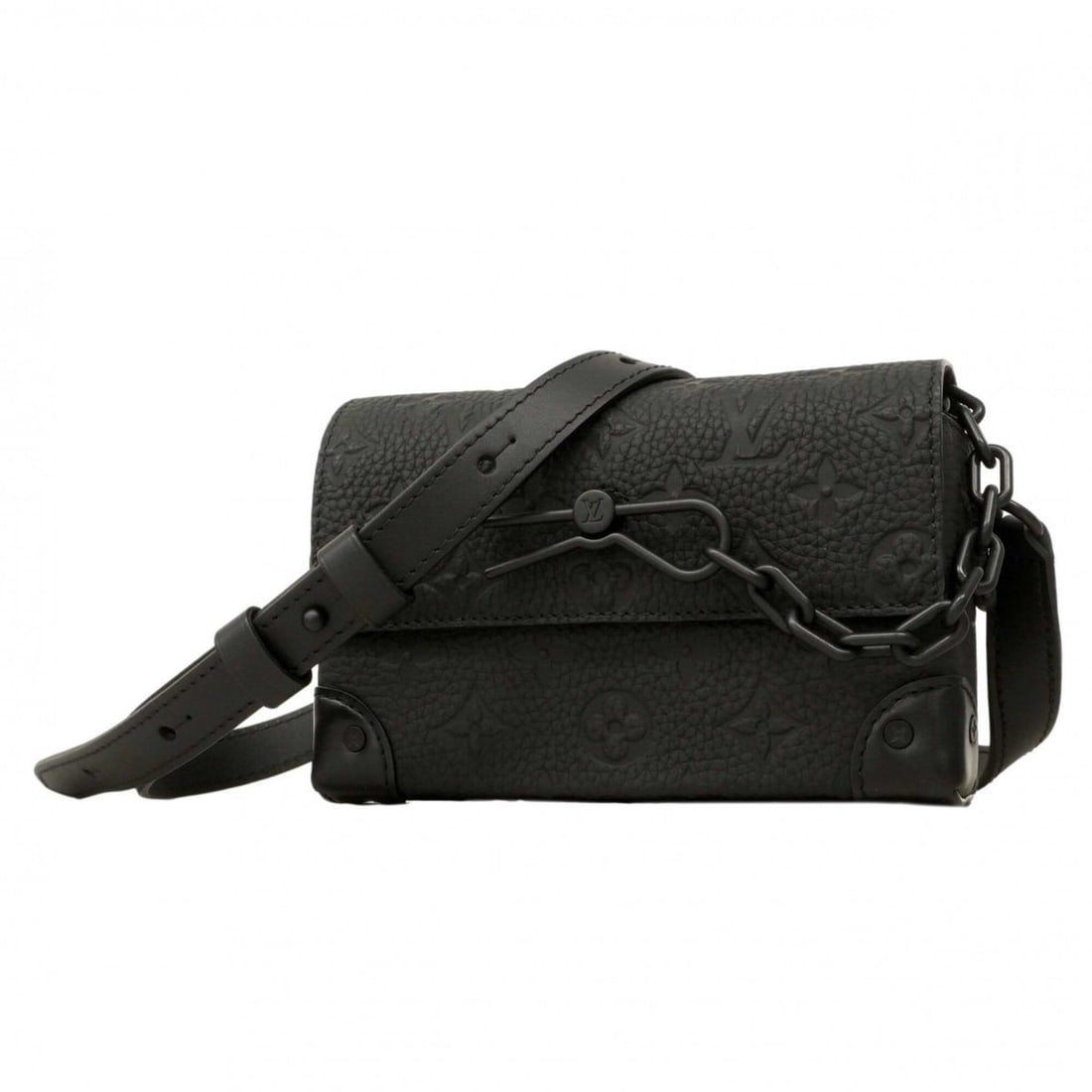 Louis Vuitton Shoulder Bag, Taurillon Leather, Steamer Wearable Wallet, M81746, Noir (Men's), (1 of 14)