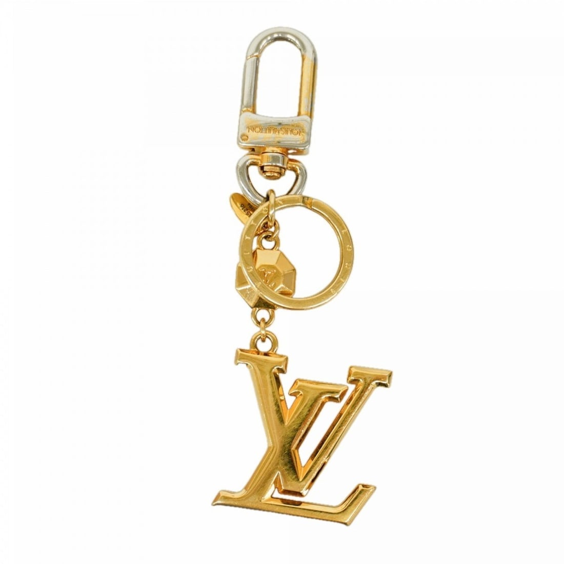 Louis Vuitton Keychain Charm LV Facette M65216 Gold Women's (1 of 12)