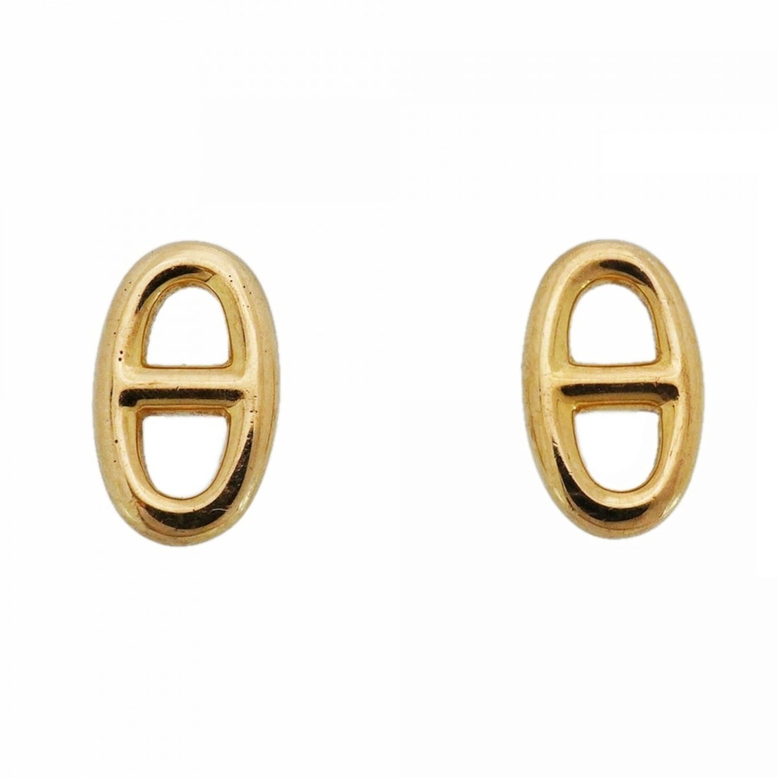 Hermes Chaine d'Ancre Earrings, 18K Yellow Gold, Women's: --- Catalog ---Category: SizeSize (HxWxD): 9.60mm x 5.70mm / 0.38'' x 0.22''Category: DesignType: Stud earringsGender: WomenMaterial: Yellow gold (18K)Category: GeneralBrand: Hermes--- Item List ---Se