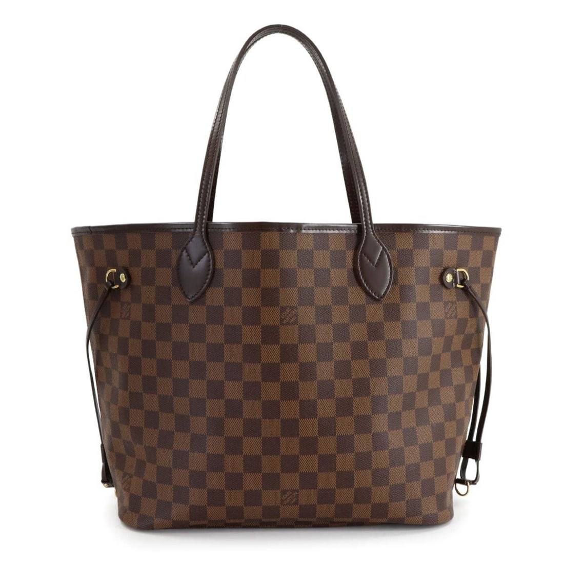 Louis Vuitton Damier Neverfull MM Tote Handbag, Ebene Cerise N51105 Brown (1 of 15)