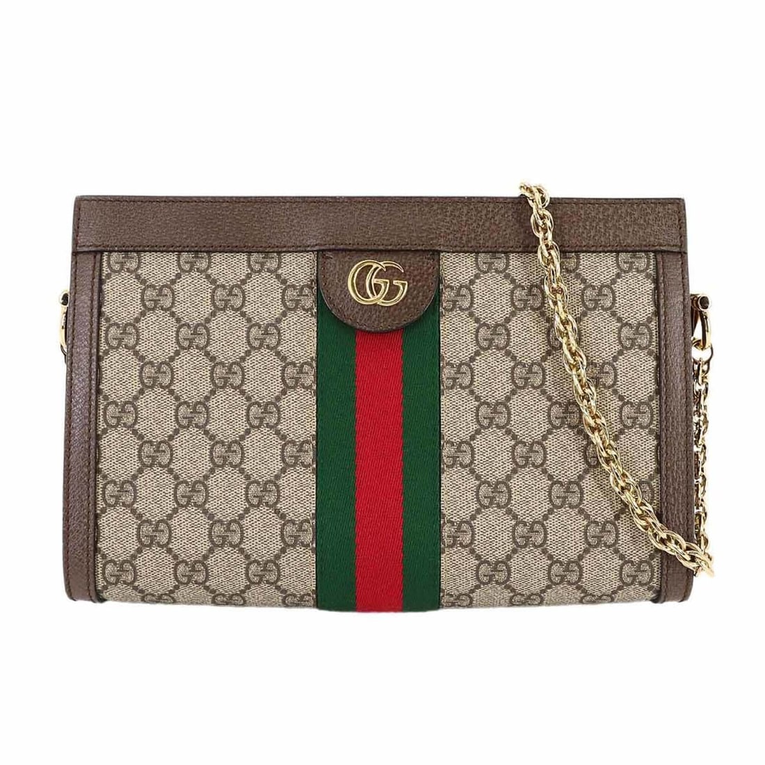 Gucci Ophidia Small Shoulder Handbag, GG Supreme Leather, Beige/Brown, 503877 (1 of 13)
