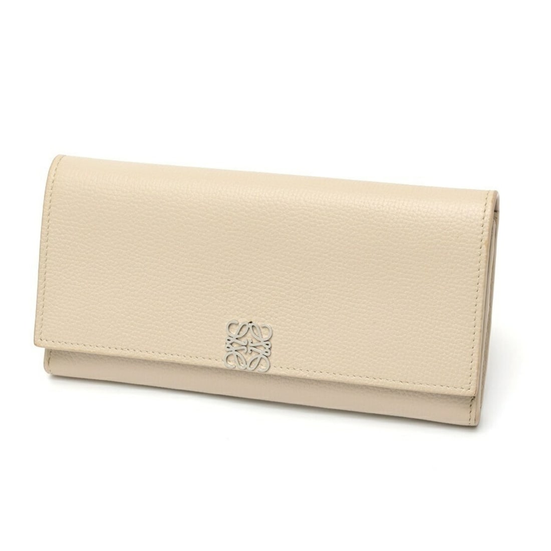 Loewe Anagram Continental Wallet C821ACWX05 Pebble Grain Calf Leather Light Ghost (1 of 13)