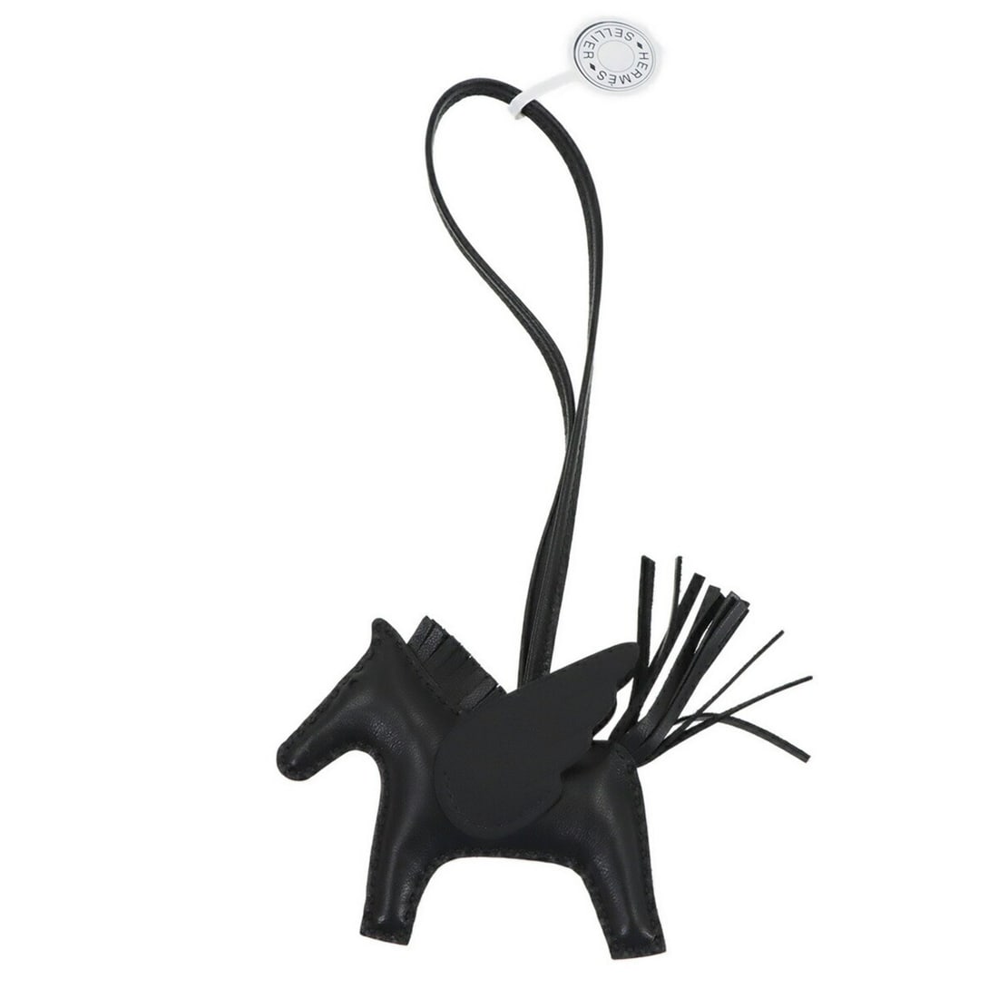 Hermes HERMES So Black Rodeo Pegasus PM Accessory Bag Charm Agneau Milo Swift K Stamp (1 of 17)