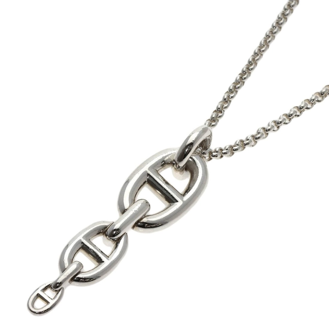 Hermes Chaine d'Ancre Enchainee Necklace, Silver, Women's (1 of 13)