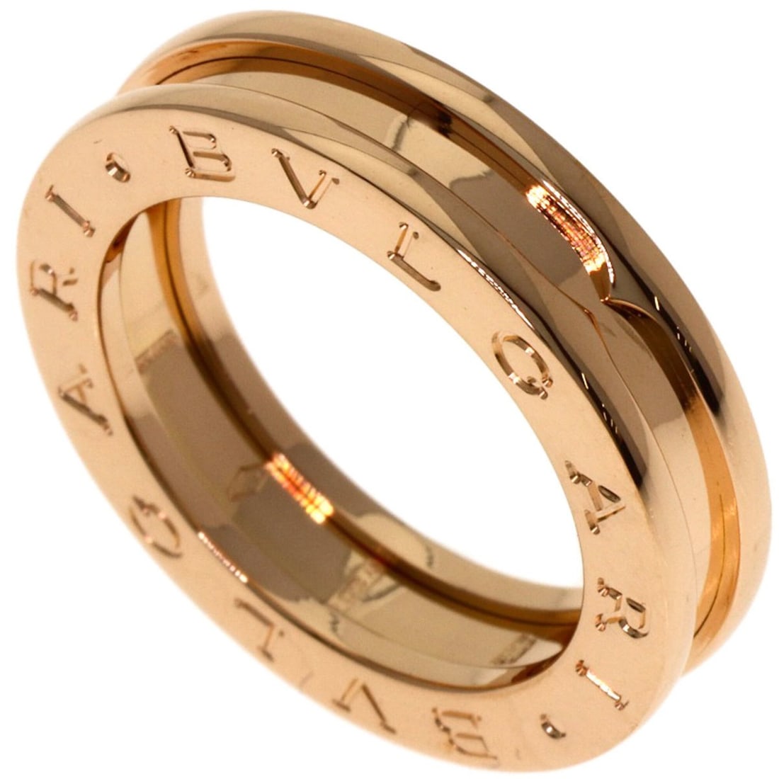 Bvlgari Bulgari B-zero1 1-band ring #50, 18K pink gold, women's ring. (1 of 10)