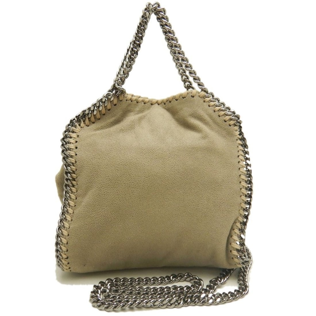 Stella McCartney Falabella Tiny Tote Bag 391698, Polyester, Beige, Women's, Item No. 253730: --- Catalog ---Category: SizeSize (HxWxD): 17.5cm x 18cm x 6cm / 6.88'' x 7.08'' x 2.36''Strap Length: 106cm / 41.73''Category: DesignType: Tote bagColor: BeigeGender: WomenClosure: MagnetMaterial: Po