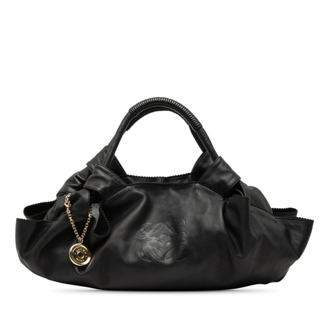 Loewe Anagram Nappa Aire Tote Bag Handbag Black Leather Women's LOEWE: --- Catalog ---Category: SizeSize (HxWxD): 30cm x 47cm x 8cm / 11.81'' x 18.5'' x 3.14''Category: DesignType: Handbag, Tote bagColor: BlackGender: WomenMaterial: Leather Category: GeneralBrand: