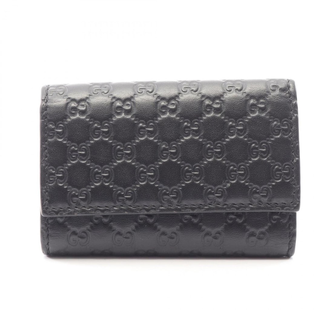 Gucci Microguccissima 6-Key Case, Leather Accessory, Men's & Women's, Black, 150402 (1 of 14)