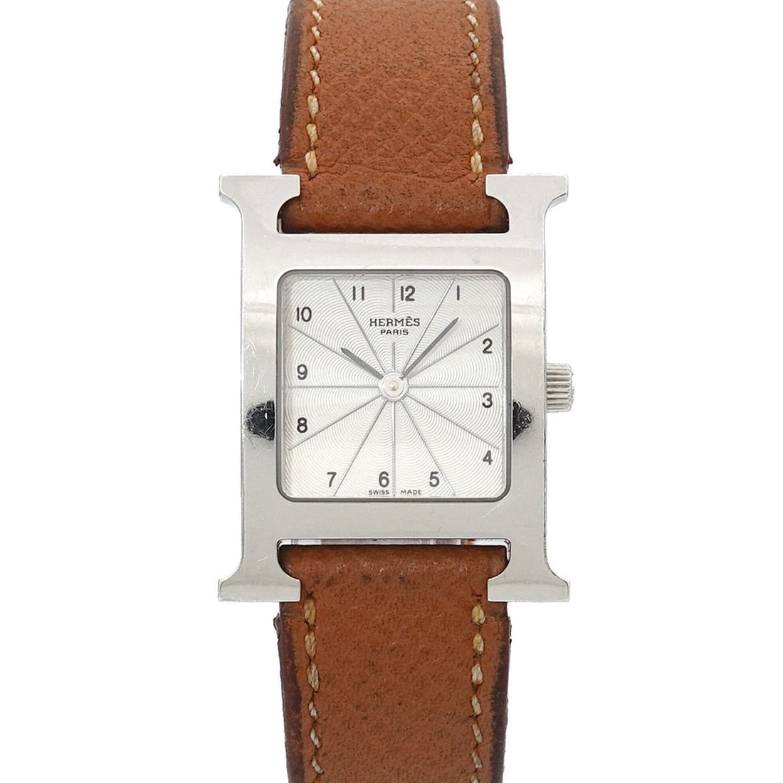 Hermes H-Watch HH1 210 Women's Watch Silver Quartz H (1 of 13)