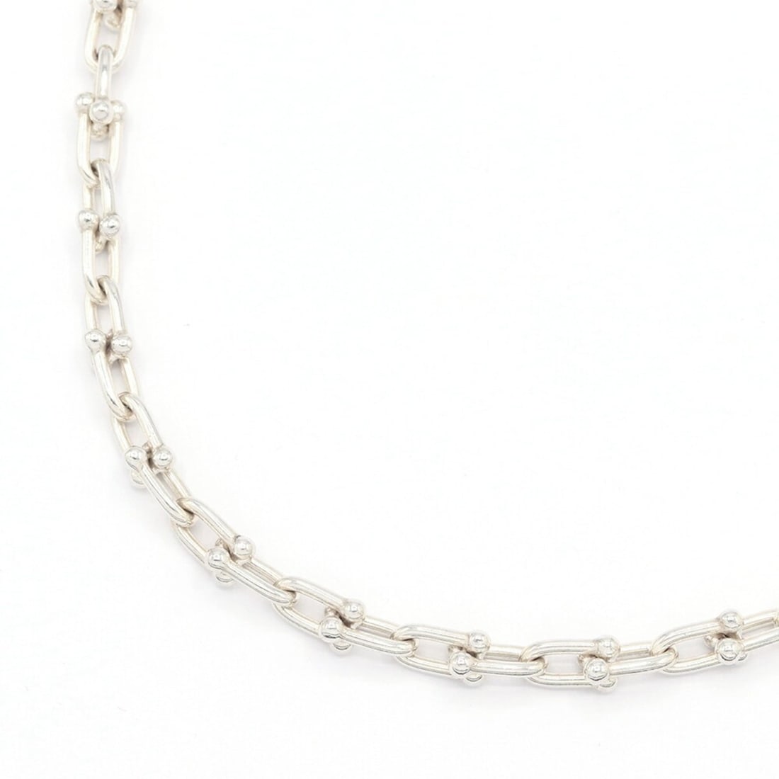 Tiffany & Co. Necklace, Hardware Small Link Necklace 60153093, SV Sterling Silver 925, Choker, (1 of 9)