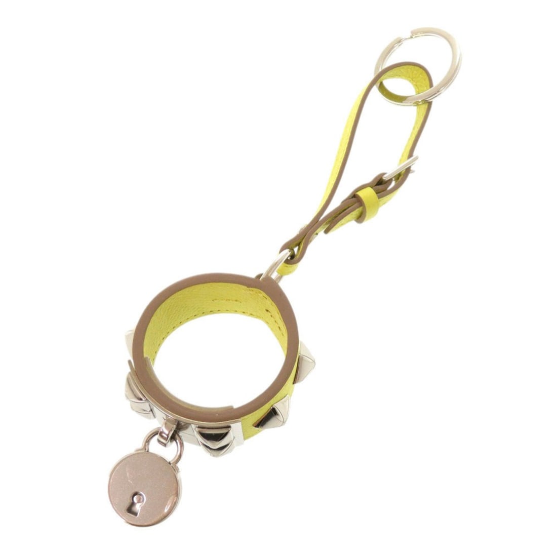 Unused Hermes Portefeuille Collier de Chien in Veau Epsom leather, Lime finish, silver hardware, A: --- Catalog ---Category: SizeSize (HxWxD): 19cm x 5.5cm / 7.48'' x 2.16''Category: DesignType: KeyringColor: Lime, SilverGender: WomenMaterial: Epsom leatherCategory: GeneralBrand: HermesCountry of Or