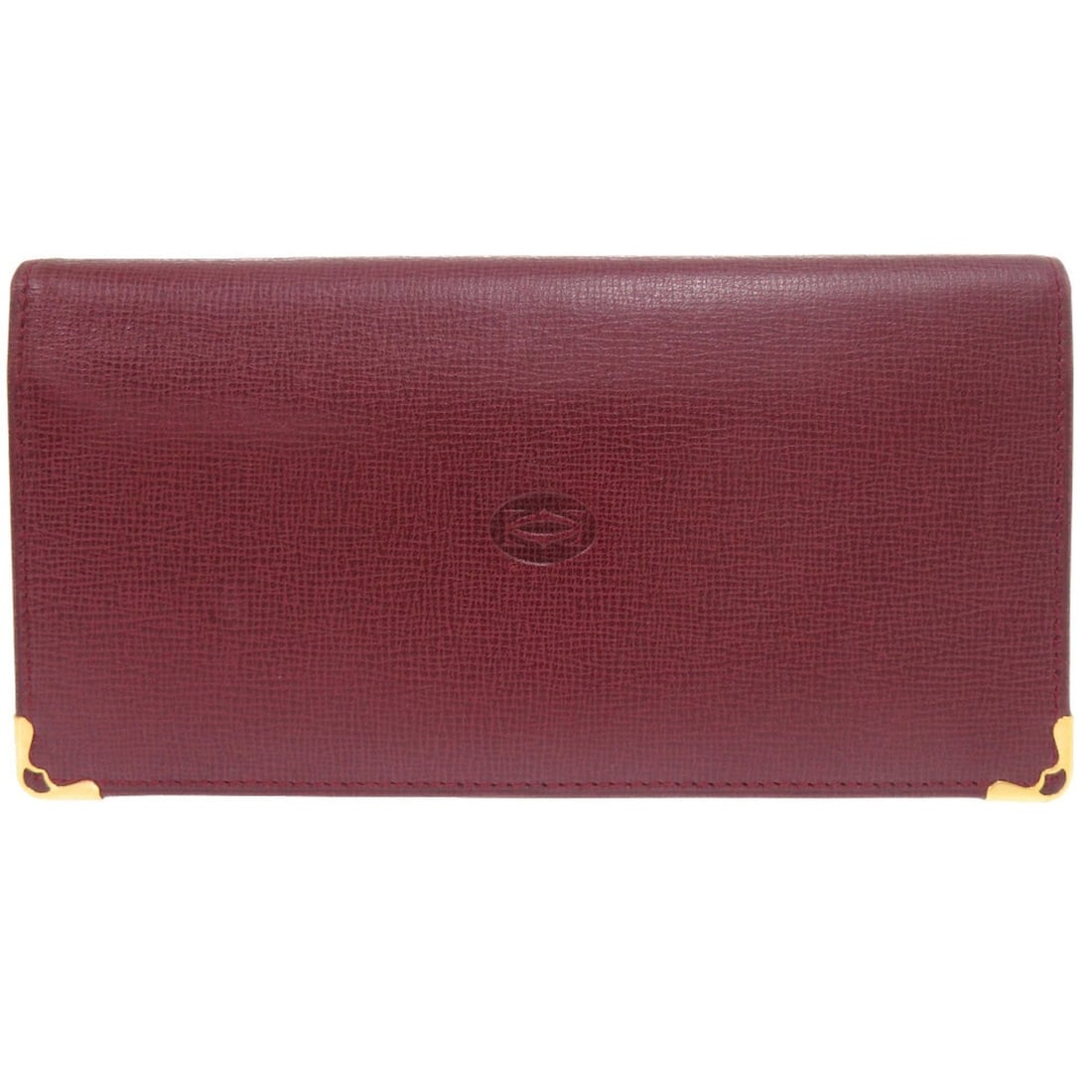 Excellent condition Cartier Must de leather long wallet, Bordeaux, 0024 CARTIER men's wallet. (1 of 16)