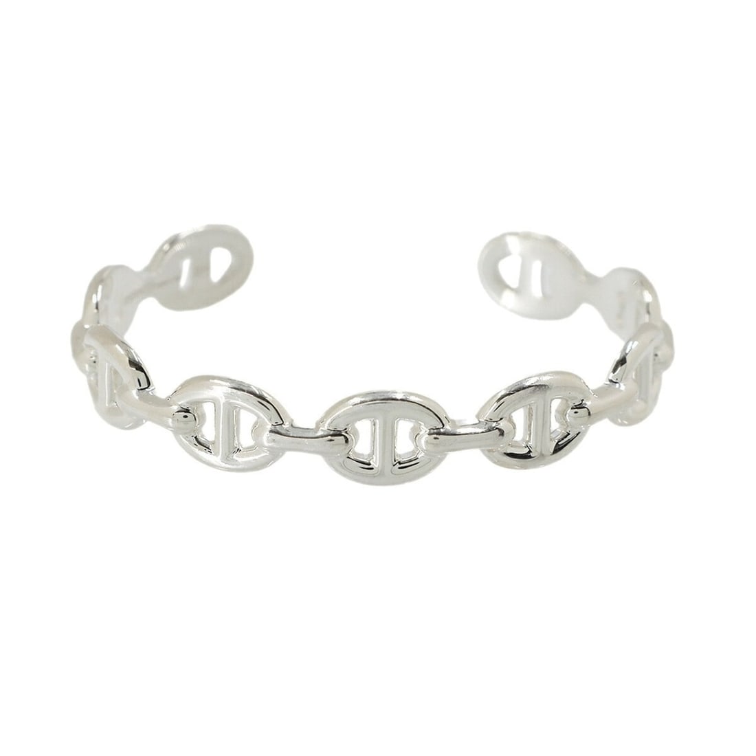 Hermes Chaine d'Ancre Enchainée Bangle SH 16cm SV 925 Silver Bracelet: --- Catalog ---Category: SizeLength: 16cm / 6.29''Category: DesignType: BangleColor: SilverGender: Women,MenMaterial: Silver 925Category: GeneralBrand: Hermes--- Item List ---Section: ConditionRanking