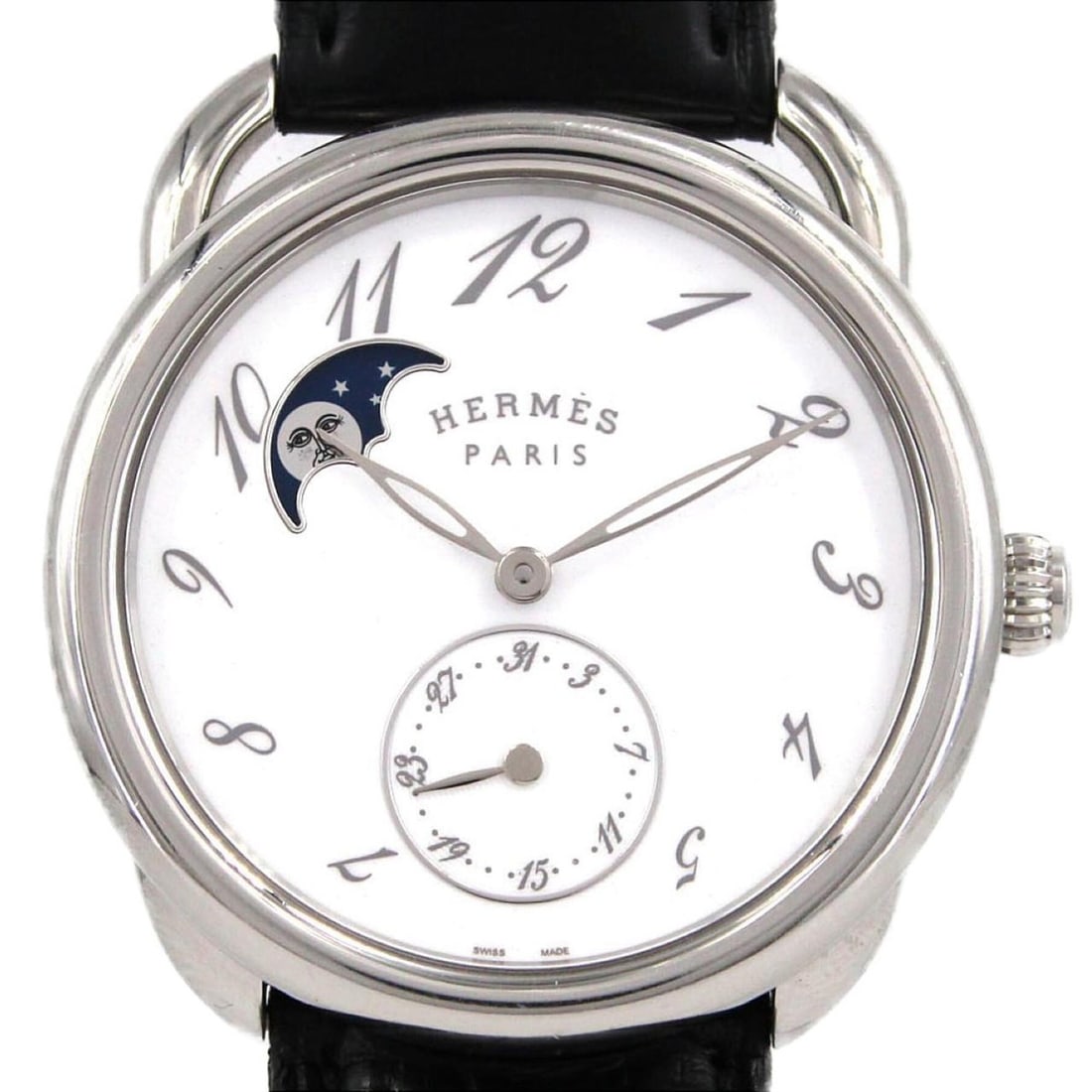 Hermes Arso Petite Ruenne Moonphase AR7M.510 Stainless Steel Automatic Watch (1 of 20)