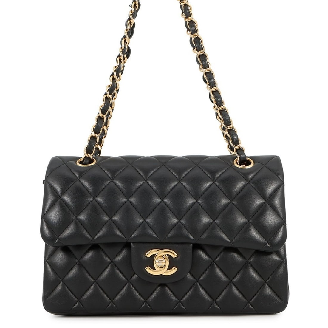 Chanel Chain Shoulder Bag Classic Matelassé 23 Coco Mark Double A01113 CHANEL Black Handbag Women's (1 of 19)