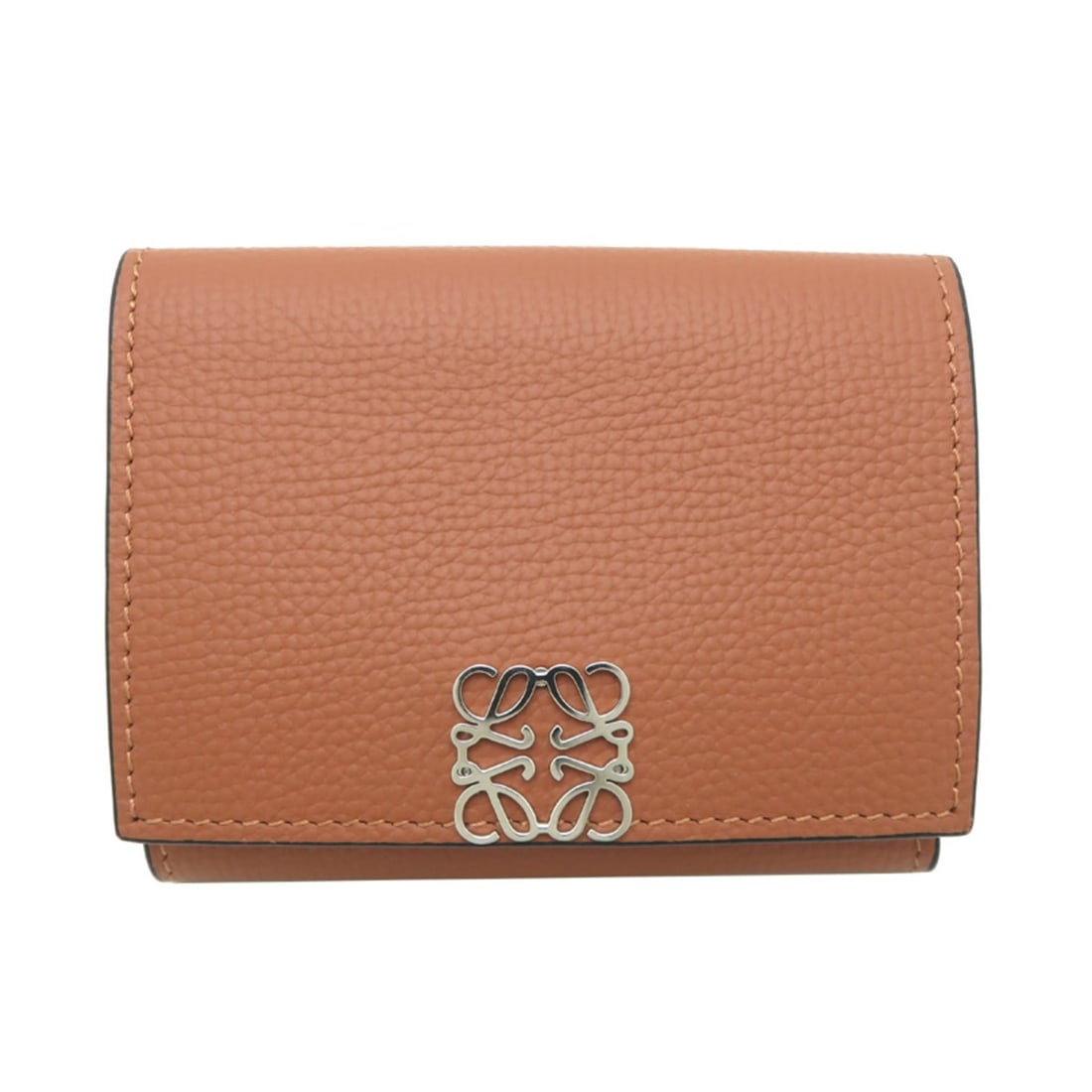 Loewe Anagram Trifold Compact Wallet, Women's Tri-fold Leather Brown: --- Catalog ---Category: SizeSize (HxWxD): 8cm x 10cm x 3.5cm / 3.14'' x 3.93'' x 1.37''Category: DesignType: Wallet (tri-fold)Color: BrownGender: WomenMaterial: Leather Category: GeneralBrand: LoeweC