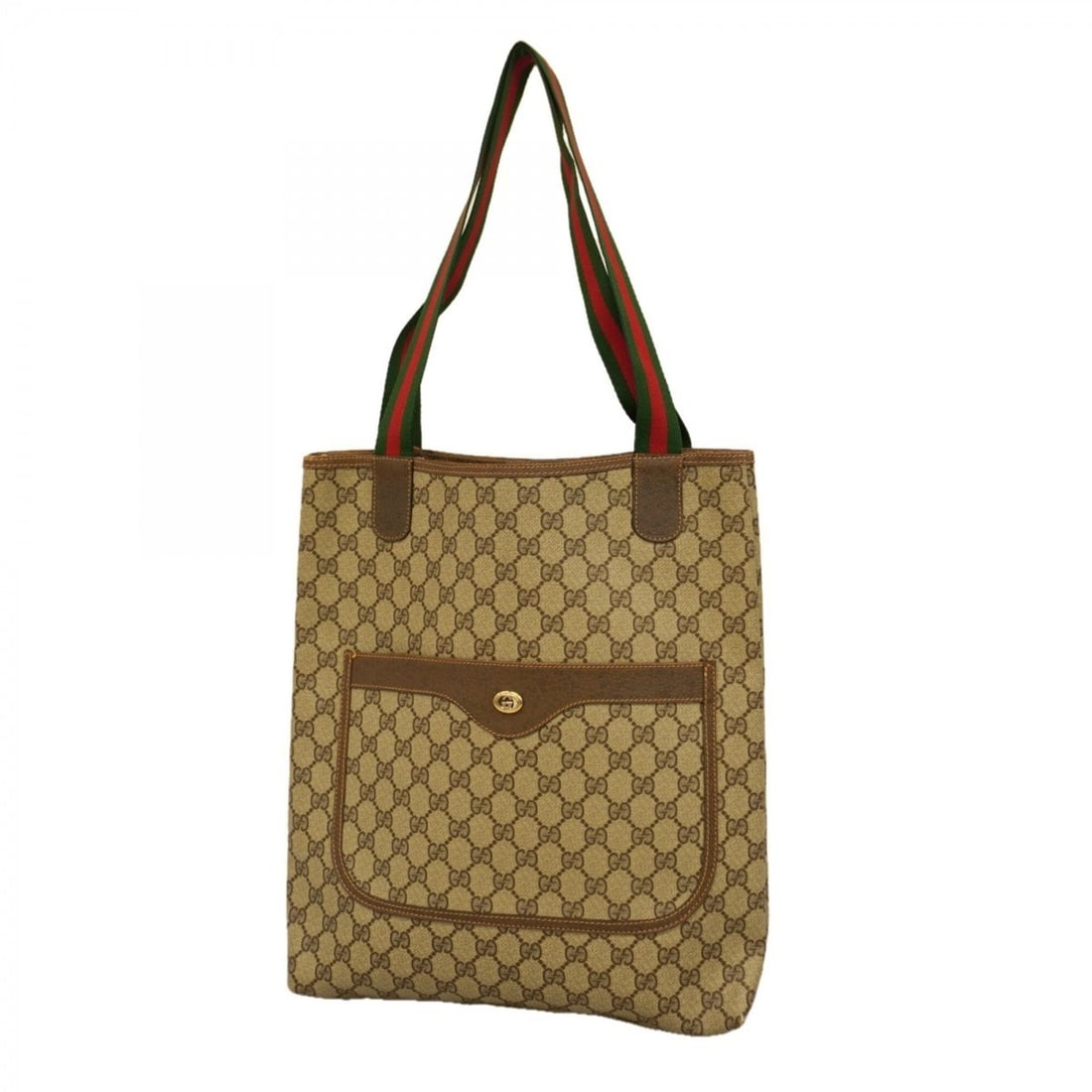 Gucci GG Supreme Sherry Line Tote Bag, 89 02 003, Brown, Women's: --- Catalog ---Category: SizeSize (HxWxD): 37cm x 31.5cm x 9cm / 14.56'' x 12.4'' x 3.54''Category: DesignType: Tote bagColor: BrownGender: WomenMaterial: PVC Hardware Color: GoldCategory: GeneralMPN: