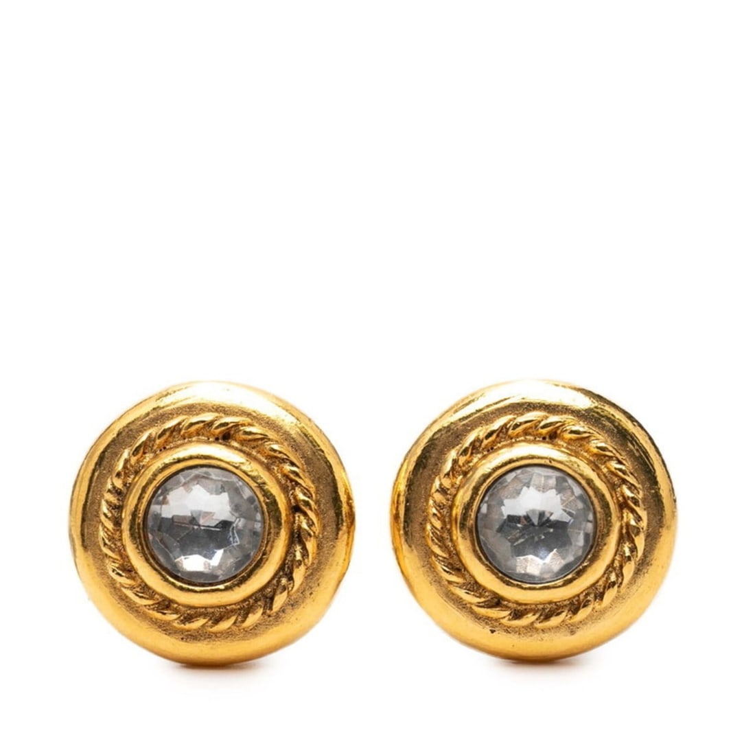 Chanel Round Circle Earrings, Gold Plated, Bijou, Women's CHANEL: --- Catalog ---Category: SizeSize (HxWxD): 24.80mm x 24.80mm / 0.98'' x 0.98''Category: DesignType: Clip earringsGender: WomenMaterial: Gold platingCategory: GeneralBrand: Chanel--- Item List ---Secti
