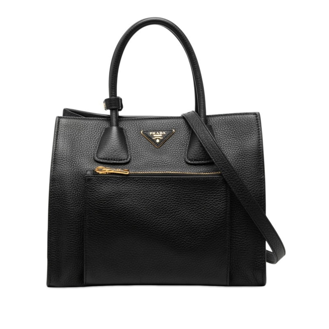Prada Triangle Logo Plate Handbag Shoulder Bag 2WAY BN2626 Nero Black Vitello Daino Leather Women's: --- Catalog ---Category: SizeStrap Drop: 50cm / 19.68''Handle Drop: 12.00cm / 4.72''Size (HxWxD): 25cm x 30cm x 21cm / 9.84'' x 11.81'' x 8.26''Category: DesignType: Handbag, Shoulder bagColor: BlackG