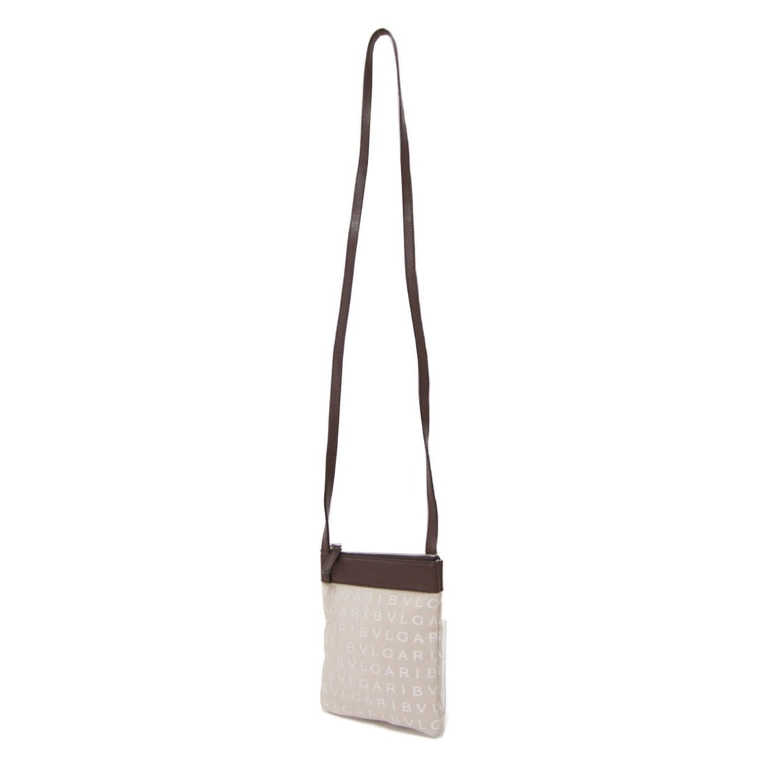 BVLGARI Bulgari Bag Beige Brown Mania Pochette Shoulder Crossbody Canvas Leather Women's: --- Catalog ---Category: SizeSize (HxWxD): 17.5cm x 14.5cm / 6.88'' x 5.7''Category: DesignType: Pochette, Shoulder bagColor: Beige, BrownGender: WomenMaterial: Canvas , Leather Category: GeneralBrand