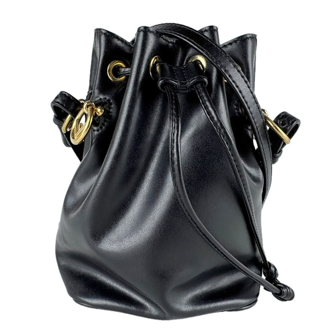 Fendi FENDI Shoulder Bag Handbag Mon Trésor Mini Leather Black Women's 8BS010 A0KK z9276 (1 of 13)