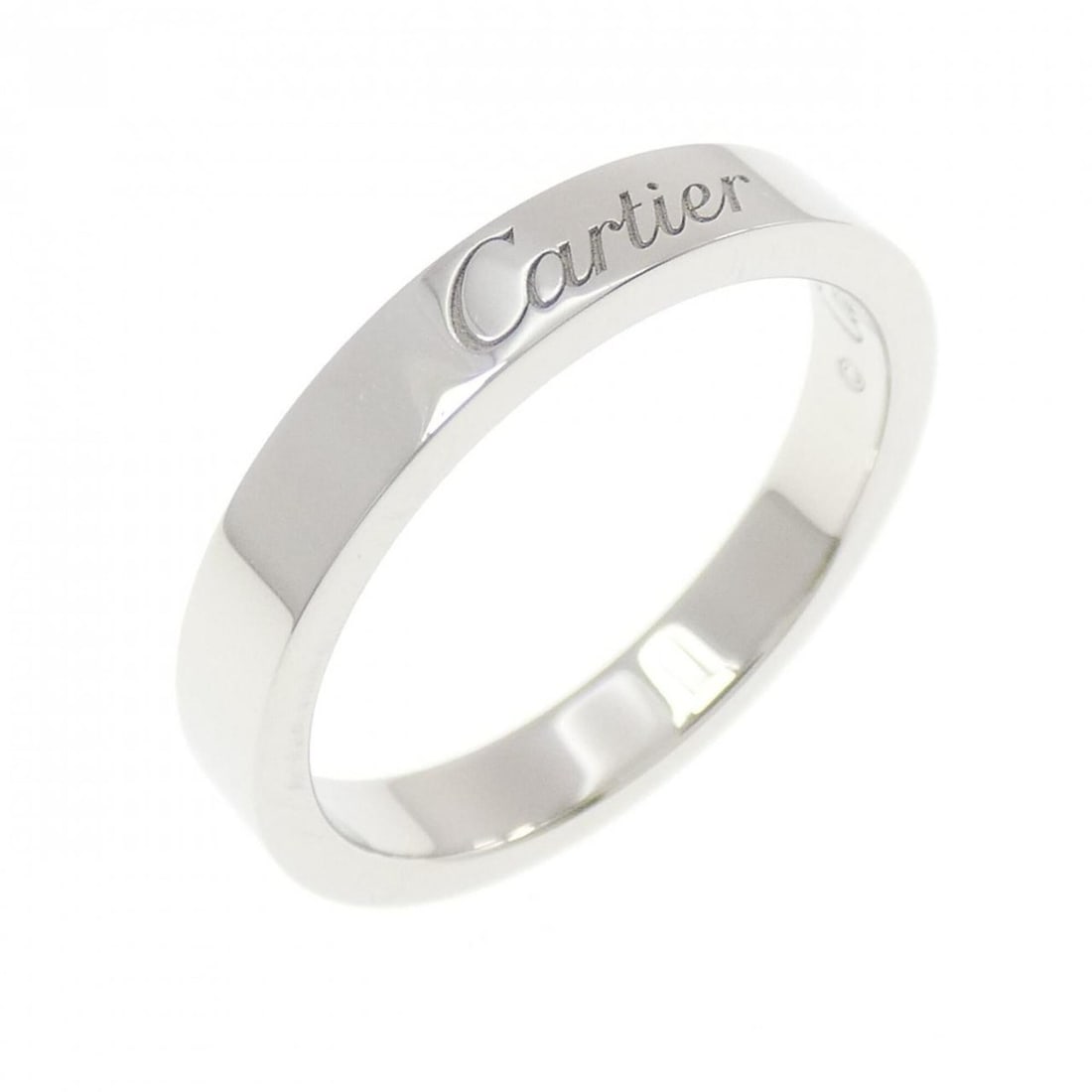 Cartier Engraved Ring: --- Catalog ---Category: SizeUS Size: 5.5Brand Size: 50Category: DesignType: Band ringColor: PlatinumGender: WomenMaterial: Platinum 950Category: GeneralMPN: CRB4054000Brand: Cartier--- Item List ---S