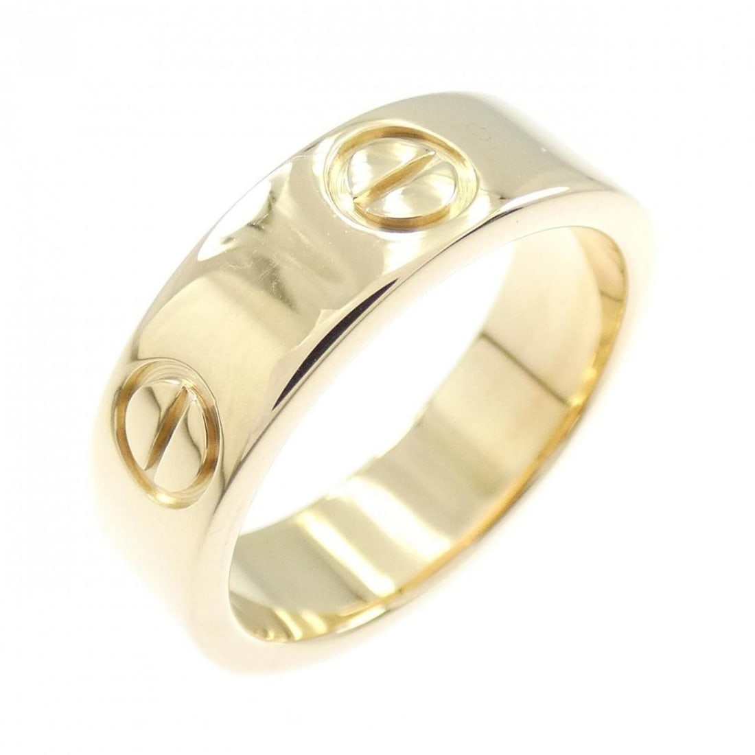 Cartier Love Ring: --- Catalog ---Category: SizeJP Size: 9US Size: 5Category: DesignType: Band ringColor: GoldGender: WomenMaterial: Yellow gold (18K)Category: GeneralMPN: B4084600Brand: Cartier--- Item List ---Section: