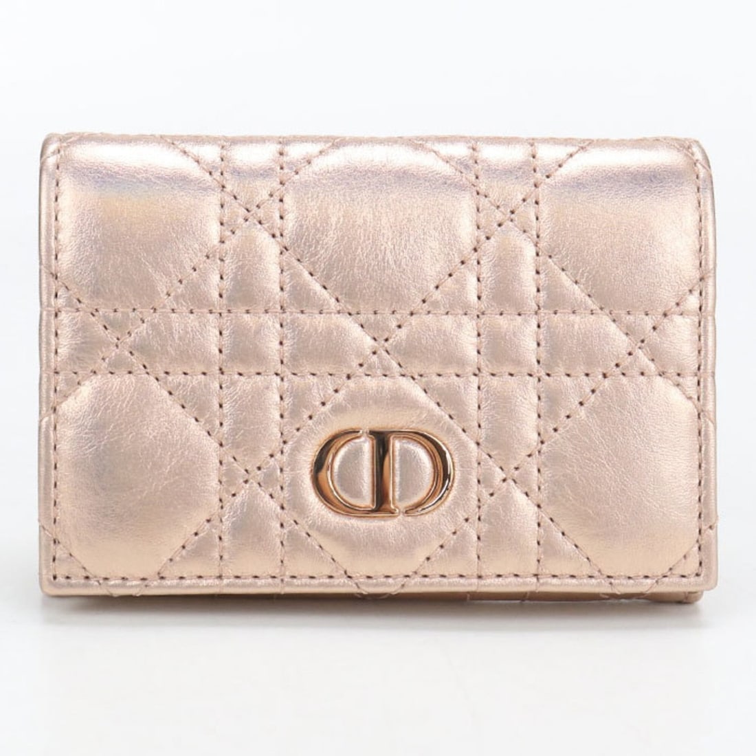 Christian Dior DIOR Dior Bi-fold Wallet Glycine Caro Women's Pink (1 of 10)