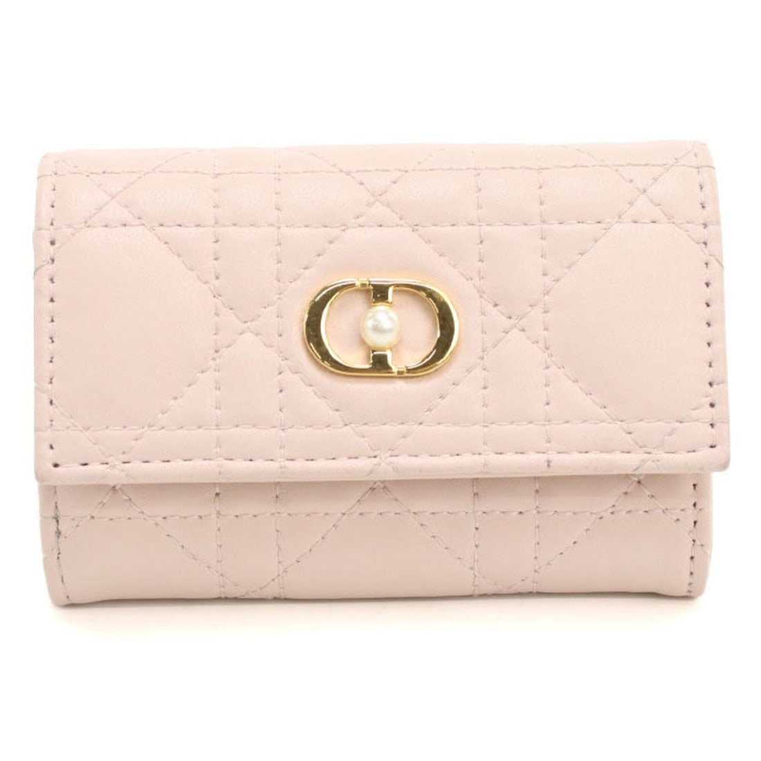 Christian Dior DIOR Dior Bi-fold Wallet Glycine Jolie Women's Pink (1 of 12)