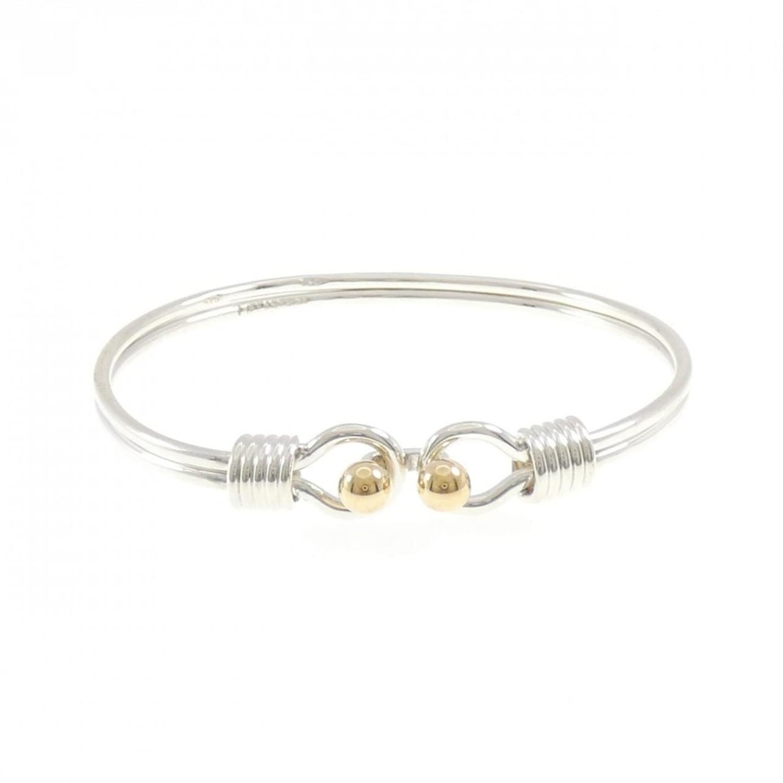 Tiffany Double Loop Bangle: --- Catalog ---Category: SizeLength: 17cm / 6.69''Category: DesignType: BangleGender: WomenMaterial: Silver 925, Yellow gold (18K)Category: GeneralBrand: Tiffany--- Item List ---Section: ConditionRank
