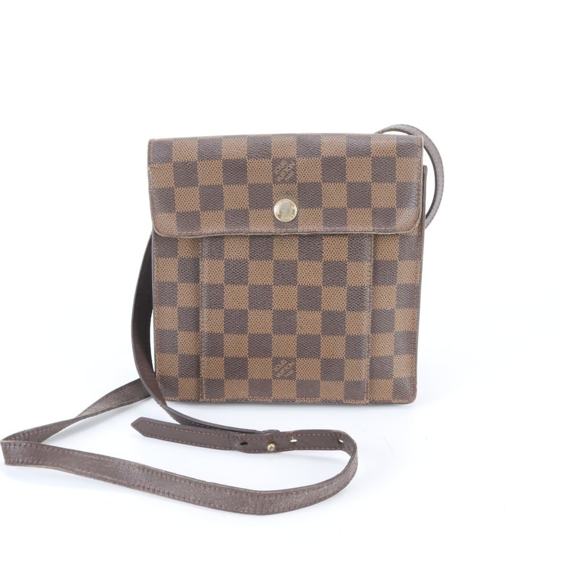 Louis Vuitton Damier Pimlico N45272 Leather Shoulder Bag, Crossbody Handbag, Genuine Leather, Brand: --- Catalog ---Category: SizeSize (HxWxD): 18cm x 18cm x 3cm / 7.08'' x 7.08'' x 1.18''Category: DesignType: Handbag, Shoulder bagColor: Brown, Damier CanvasGender: WomenMaterial: Leather , Coated can