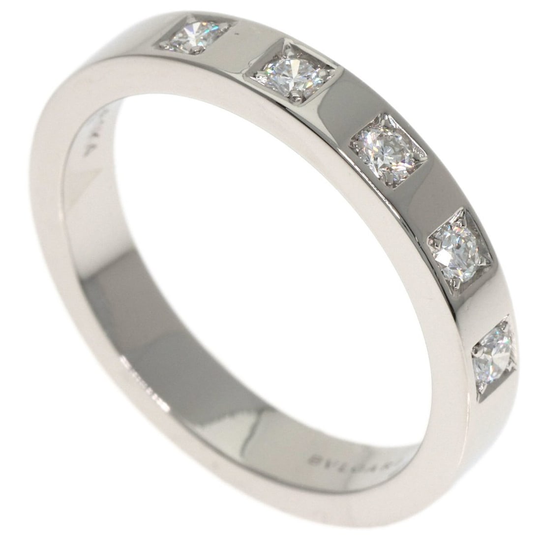 BVLGARI Marry Me Diamond Ring, Platinum PT950, Women's.: --- Catalog ---Category: SizeJP Size: 10US Size: 5.5Category: DesignType: Band ringGender: WomenMaterial: Platinum, Platinum 950Category: GeneralBrand: Bvlgari--- Item List ---Section: ConditionRankin