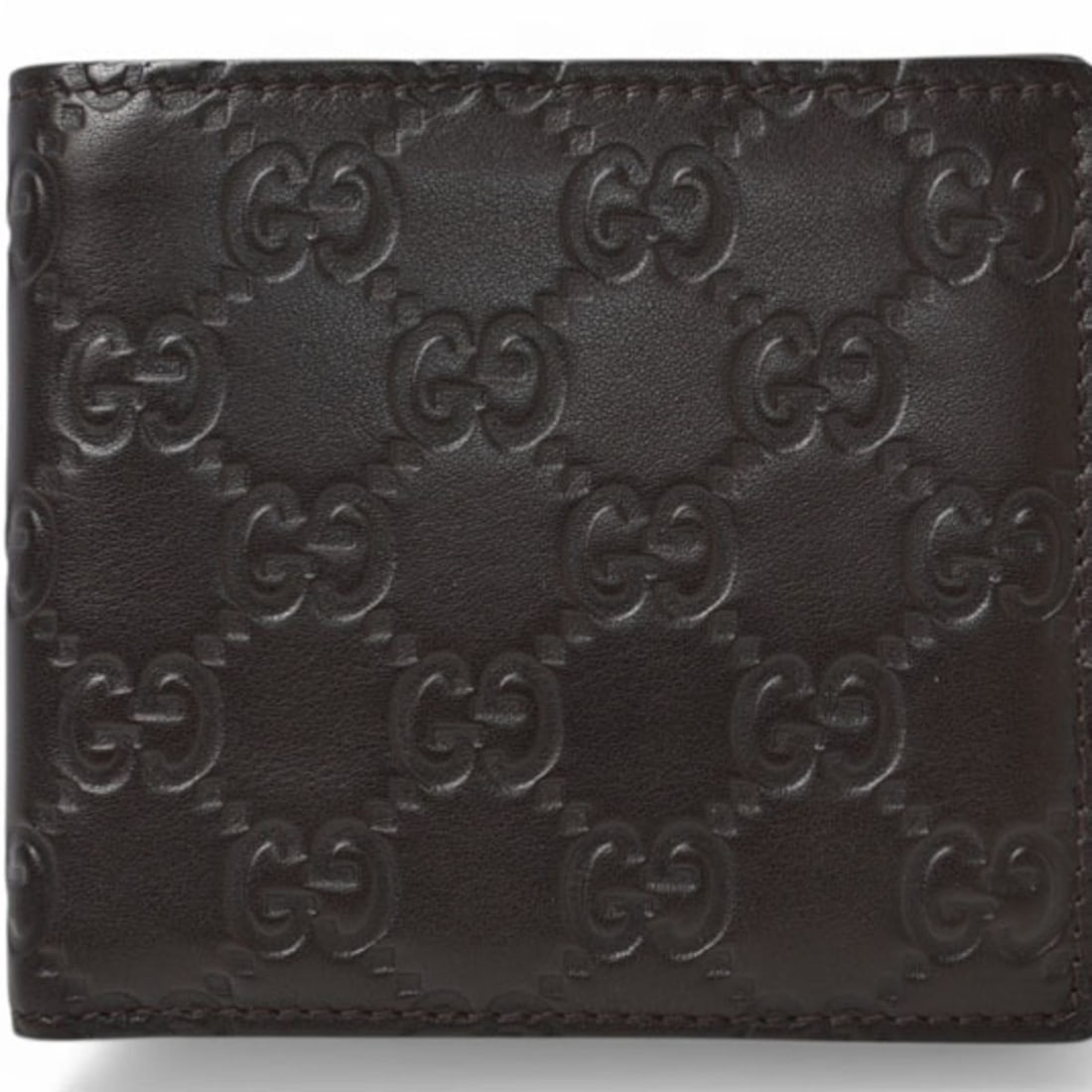 Gucci Men's Folding Wallet, Guccissima Pattern, Dark Brown, 146223 A0VIR 2019: --- Catalog ---Category: SizeSize (HxWxD): 9.5cm x 10.5cm x 1.5cm / 3.74'' x 4.13'' x 0.59''Category: DesignType: Wallet (bi-fold)Color: Dark brownGender: MenMaterial: Leather Category: GeneralBrand: 