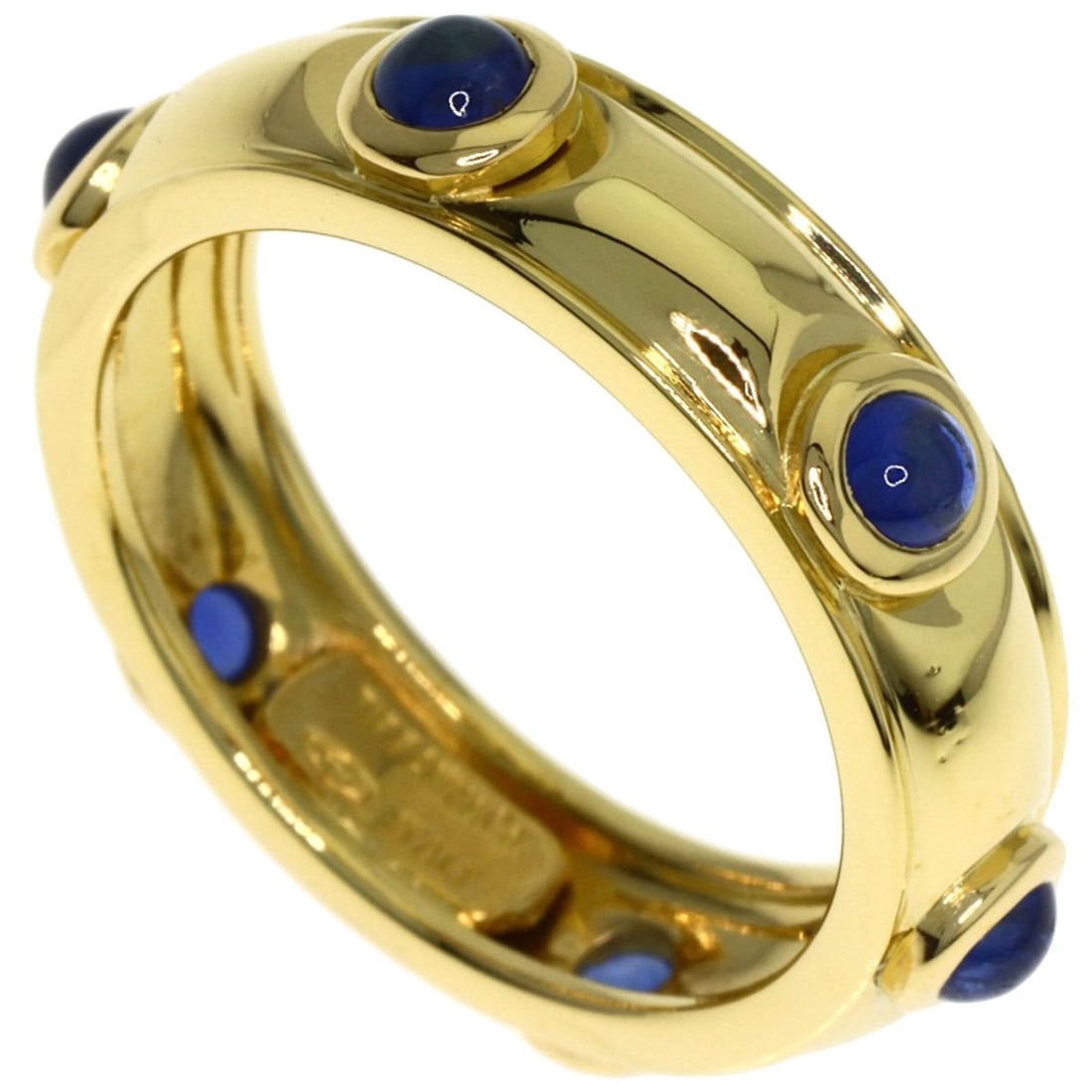 Tiffany & Co. Dots Sapphire Ring, 18K Yellow Gold, Women's.: --- Catalog ---Category: SizeJP Size: 12.5US Size: 6.5Category: DesignType: Band ringStone: SapphireGender: WomenMaterial: Yellow gold (18K)Category: GeneralBrand: Tiffany--- Item List ---Section: Con