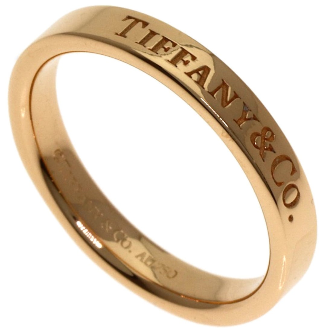 Tiffany & Co. Flat Band Ring, 18K Pink Gold, Women's.: --- Catalog ---Category: SizeJP Size: 8.5US Size: 4.5Category: DesignType: Band ringGender: WomenMaterial: Pink gold (18K)Category: GeneralBrand: Tiffany--- Item List ---Section: ConditionRanking: Ran