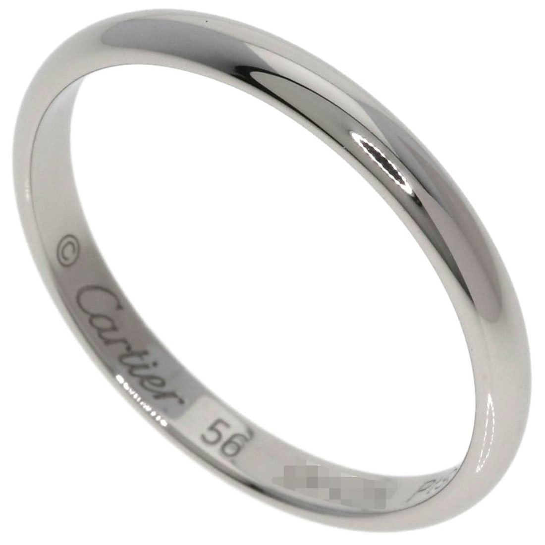 Cartier Wedding Ring #56, Platinum PT950, Women's, CARTIER: --- Catalog ---Category: SizeJP Size: 16US Size: 8Category: DesignType: Band ringGender: WomenMaterial: Platinum 950Category: GeneralBrand: Cartier--- Item List ---Section: ConditionRanking: Rank A Us