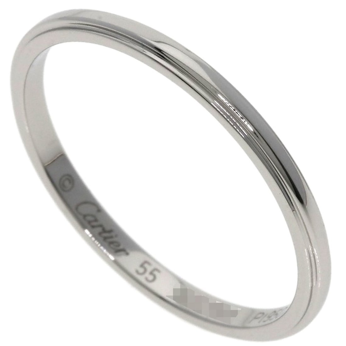 Cartier Damour Wedding Ring #55, Platinum PT950, Women's, CARTIER: --- Catalog ---Category: SizeWidth: 1.7mm / 0.07''Weight: 2.2g / 0.07oz.JP Size: 15US Size: 7.5Category: DesignType: Band ringGender: WomenMaterial: Platinum 950Category: GeneralBrand: Cartier--- Item