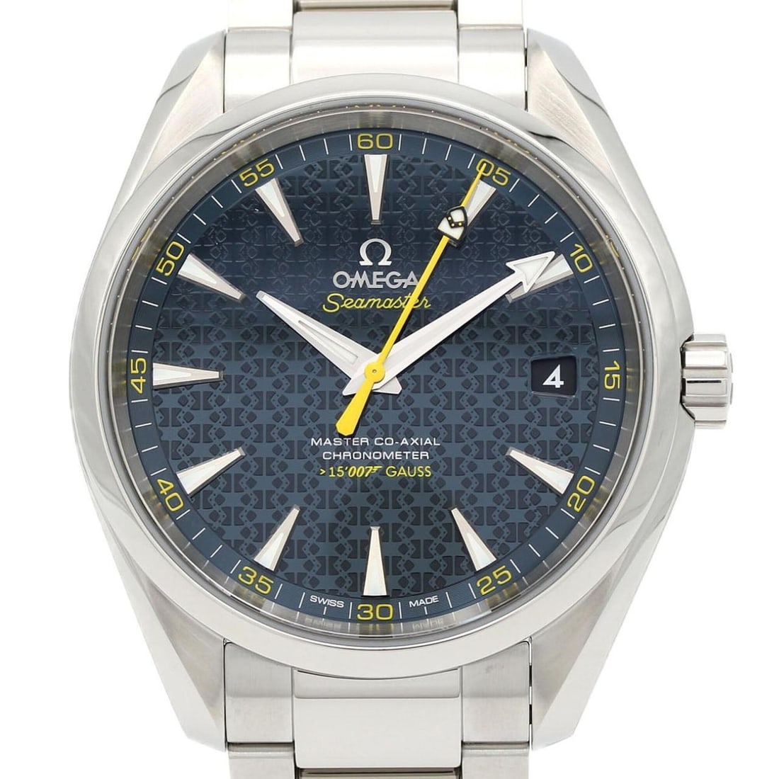 Omega Seamaster Aqua Terra James Bond "007 LIMITED" 231.10.42.21.03.004 Stainless Steel Automatic: --- Catalog ---Category: SizeWrist Size: 18.5cm / 7.28''Case Diameter: 42mm / 1.65''Category: DesignType: WristwatchGender: MenColor (Dial): BlueMaterial (Band): Stainless steelMaterial (Case): Stainl