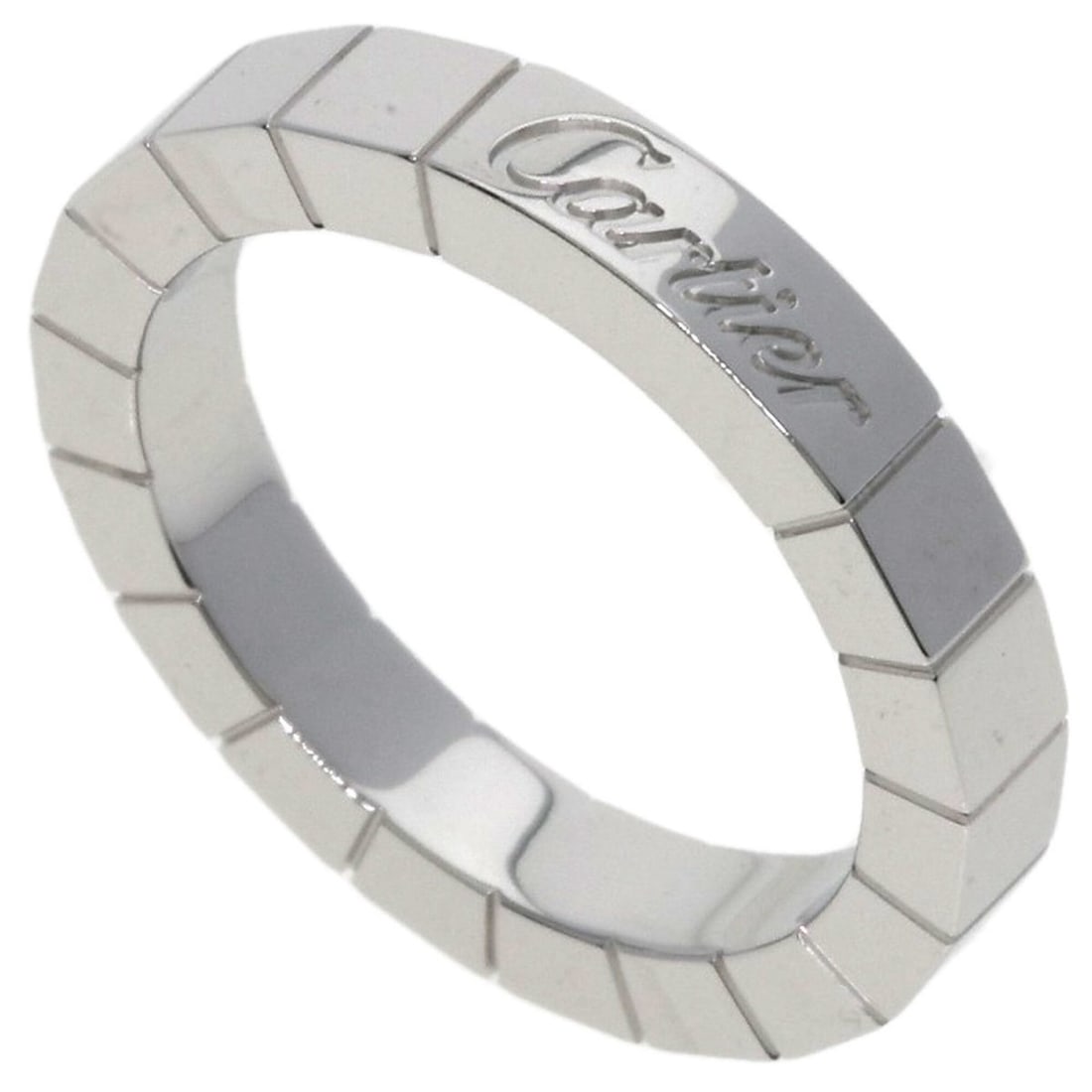 Cartier Lanieres #46 Ring, 18K White Gold, Women's.: --- Catalog ---Category: SizeWidth: 3mm / 0.12''Weight: 5.4g / 0.19oz.JP Size: 6US Size: 3.5Category: DesignType: Band ringMetal: White GoldGender: WomenMetal Purity: 18KCategory: GeneralLine: Laniere