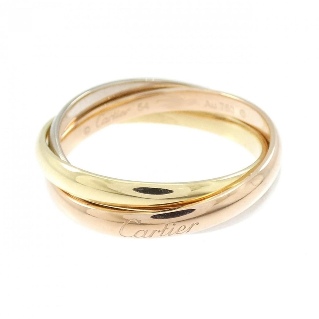 Cartier Trinity Small Ring: --- Catalog ---Category: SizeUS Size: 7Brand Size: 54Category: DesignType: Band ringGender: WomenMaterial: Pink gold (18K), White gold (18K), Yellow gold (18K)Category: GeneralBrand: Cartier--- Item L